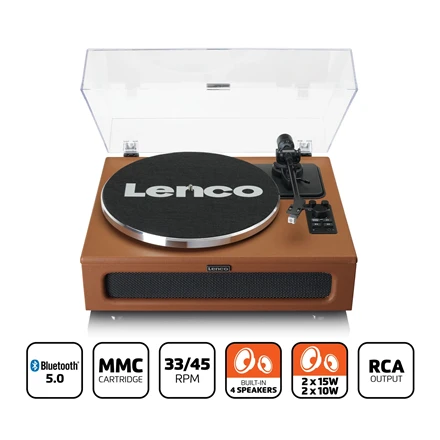Patefonas Lenco LS-430BN, rudas