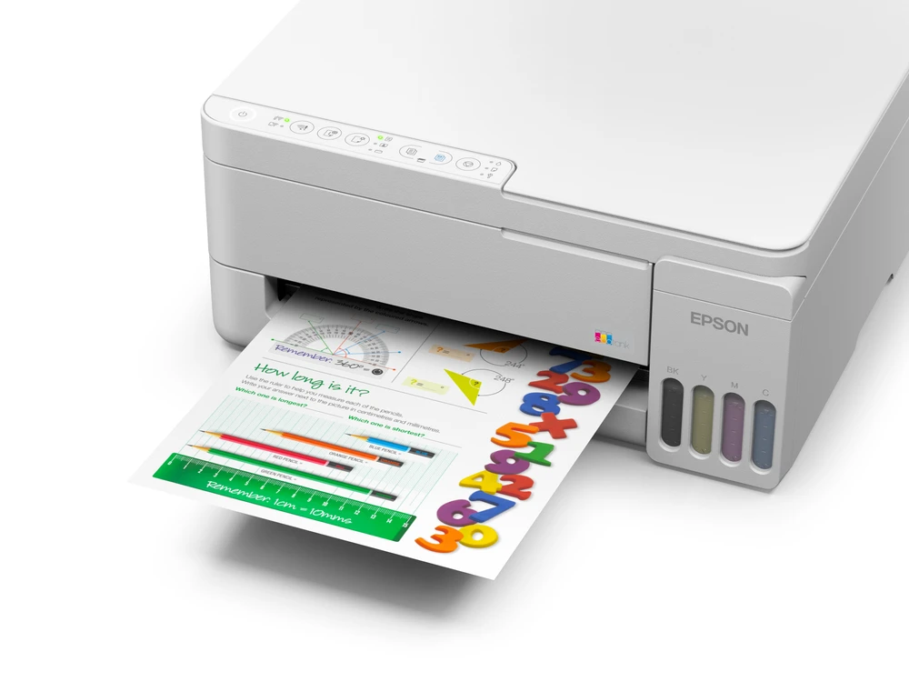 Daugiafunkcis rašalinis spausdintuvas Epson EcoTank L3356, A4, spalvotas, Wi-Fi, Wi-Fi Direct, AirPrint, baltas | C11CL62412