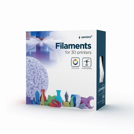 GEMBIRD 3DP-ABS1.75-01-S Filament Gembird ABS Sidabrinis 1,75mm 1kg