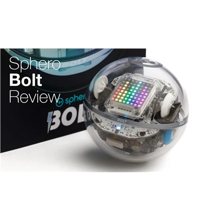 Sphero Smart žaislas Bolt Wi-Fi, Bluetooth, Sphero Bolt - išmanus žaislas išmokti koduoti žaidžiant., iOS ir Android, Baterijos garantija 6 mėn.