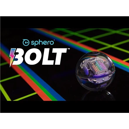 Sphero Smart žaislas Bolt Wi-Fi, Bluetooth, Sphero Bolt - išmanus žaislas išmokti koduoti žaidžiant., iOS ir Android, Baterijos garantija 6 mėn.