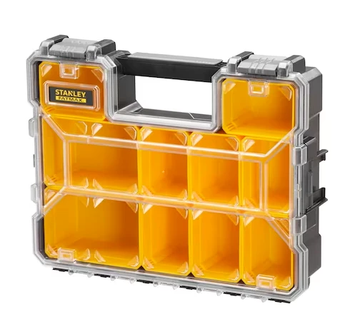 STANLEY® FATMAX® 10 skyrelių profesionalus organizatorius su plastikiniais fiksatoriais (1-97-521) aprašymas - Prekės nuotrauka