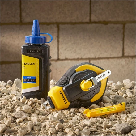 Stanley Pro Rinkinys trasavimo virvė 3:1, 30 m + kreida + gulsčiukas (užs. 474650)