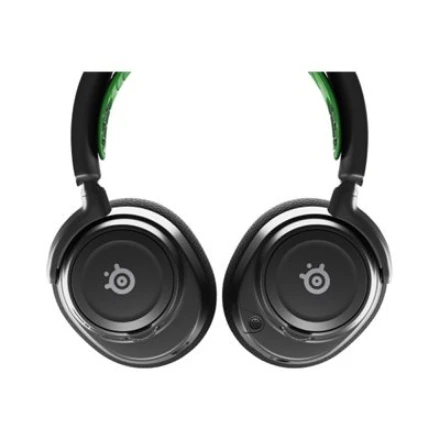 Belaidės ausinės su mikrofonu SteelSeries Arctis Nova 7X Over-Ear, Juodos/Žalios spalvos