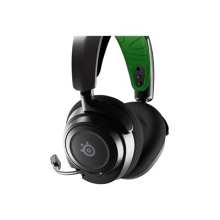 Belaidės ausinės su mikrofonu SteelSeries Arctis Nova 7X Over-Ear, Juodos/Žalios spalvos