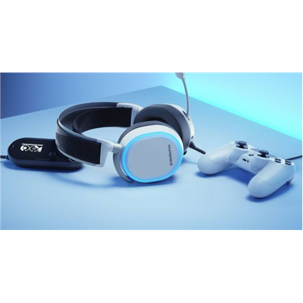 Žaidimų ausinės SteelSeries Arctis Pro + GameDAC Baltos | Varle.lt