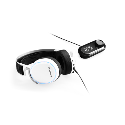 Žaidimų ausinės SteelSeries Arctis Pro + GameDAC Baltos | Varle.lt