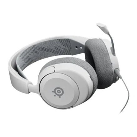 Ausinės žaidimams su mikrofonu SteelSeries Arctis Nova 1P Over-Ear, Baltos spalvos