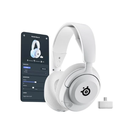 SteelSeries Arctis Nova 5P komplektas su programėle