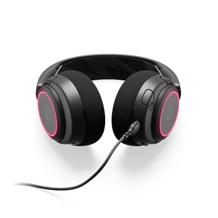 Ausinės žaidimams su mikrofonu SteelSeries Arctis Nova 3 Over-Ear, Juodos spalvos