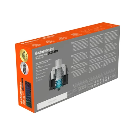 Belaidė klaviatūra SteelSeries Apex Pro Mini, RGB LED, US kalba, Juodos spalvos