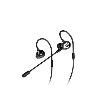Į ausis įkišamos ausinės žaidimams SteelSeries Tusq, Juodos