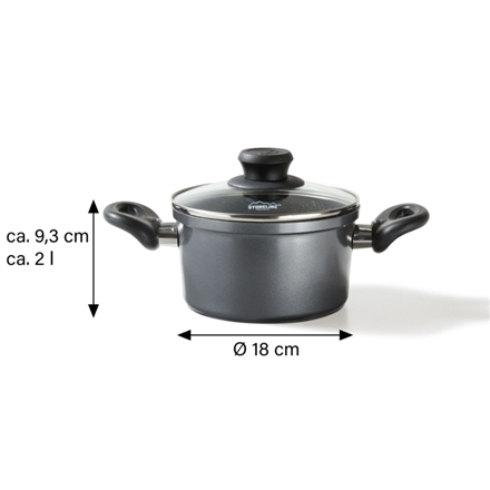 STONELINE® Gaminimo puodas 18 cm su dangčiu | CLASSIC | 6741