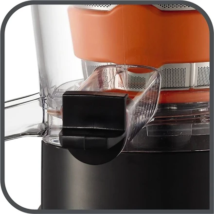 Sulčiaspaudė TEFAL | Slow Juicer | ZC255B38 | Type Electric | Sidabrinis/ juodas | 200 W | Extra large fruit input | Greičių skaičius 2 | 82 RPM