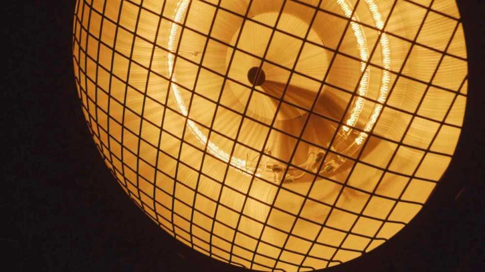 SUNRED® Indus Bright pastatomas infraraudonųjų spindulių terasos šildytuvas RSS19, 2100 W, Juodas