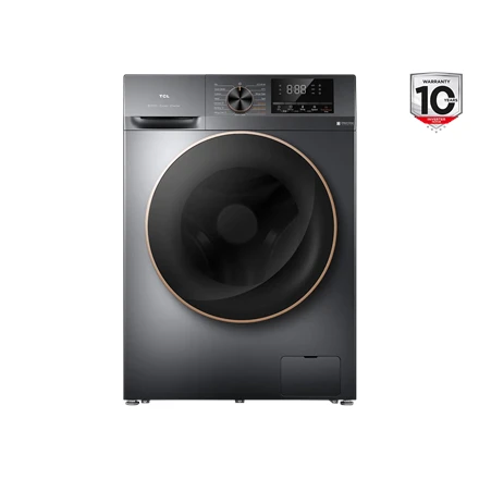 TCL | Skalbimo mašina with dryer | CP1012SA0 | Energy efficiency class A/E | Front loading | Skalbimo talpa 10 kg | 1200 RPM | Gylis 63 cm | Plotis 60 cm | Ekranas | LED | Drying system | Drying capacity 6kg | Steam function