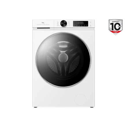 TCL | Skalbimo mašina | FP0944WA0 | Energy efficiency class A | Front loading | Skalbimo talpa 9kg | 1400 RPM | Gylis 56 cm | Plotis 60 cm | Ekranas | LED | Steam function | Baltas