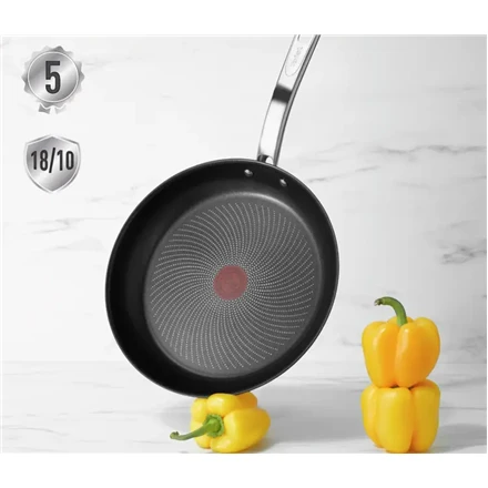 TEFAL | Keptuvė | B8170444 Intuition | Kepimui | Skersmuo 24 cm | Tinka indukcinei kaitlentei | Fiksuota rankena | Juodas