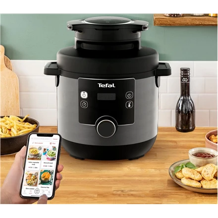 TEFAL | Turbo virtuvės ir kepimo daugiafunkcis puodas | CY7788 | 1200 W | 7,6 l | Programų skaičius 15 | Juodas