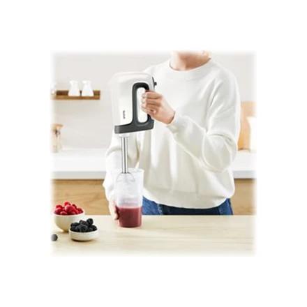 Plakiklis TEFAL | Hand Mixer | PrepMix+ HT462138 | Hand Mixer | 500 W | Greičių skaičius 5 | Turbo mode | Baltas