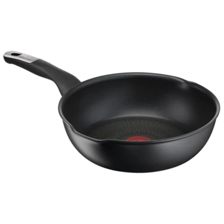 TEFAL Multipan G2557572 Neriboto kepimo keptuvė, 22 cm skersmens, tinka indukcinei kaitlentei, fiksuota rankena, Juodas - Noir