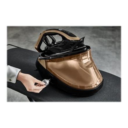 TEFAL | Pro Express Vision garo stotis | GV9820 | 3000 W | 1,2 l | 9 barai | Automatinis išjungimas | Vertikali garų funkcija | Kalkių valymo funkcija | Juodas/Auksas