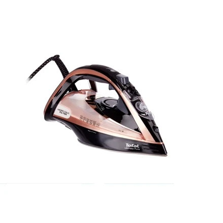 Garų lygintuvas Tefal Ultimate Pure FV9845E0 | 3200 W | Vandens talpa 350 ml | Juogas/rausvai auksinis