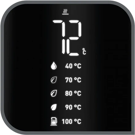 TEFAL Virdulys KO854830 Smart'n Light Electric, 1800 W, 1 L, Plastikinis, 360° sukamasis pagrindas, Juodas