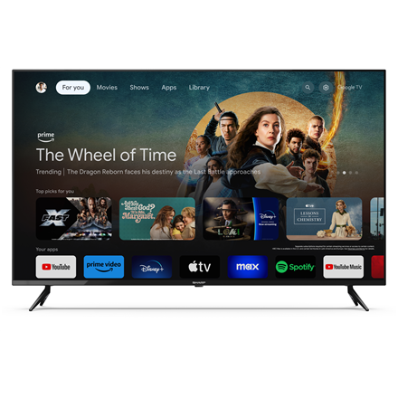 Televizorius Sharp 55GL4060E | 55" | Smart TV | 4K Ultra HD HDR10 | Juodas