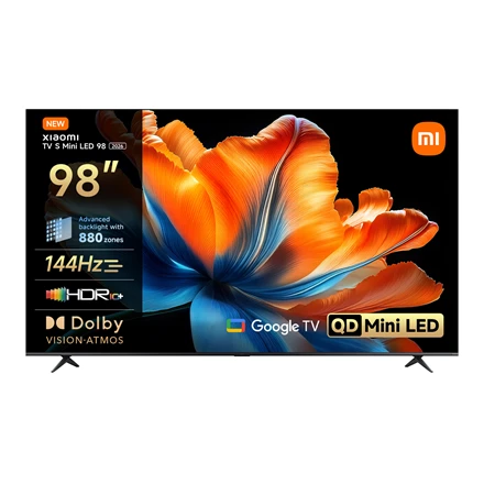 Televizorius Xiaomi | S Mini LED 2026 | 98 | Smart TV | Google TV | 4K UHD | Dark Pilkas