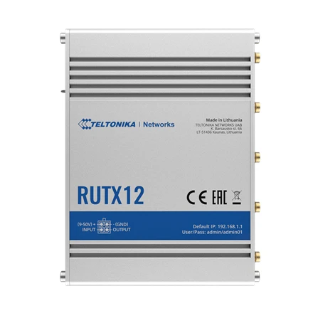 Šakotuvas TELTONIKA IOT ROUTER RUTX12 2XLTE+ETH+WIFI