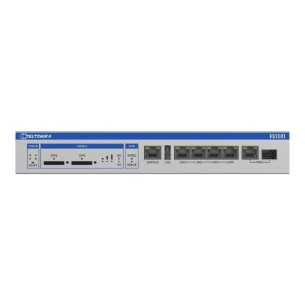 Šakotuvas Teltonika RUTXR LTE Maršrutizatorius | Enterprise Rack-Mountable SFP/LTE Maršrutizatorius | RUTXR1 | 802.11ac | 867 Mbit/s | 10/100/1000 Mbit/s | Ethernet LAN (RJ-45) jungtys 4xLAN jungtys, 1xSFP port, 1xWAN port | MU-MiMO Yes | 4G | 1