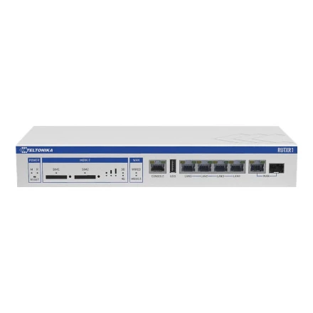 Šakotuvas Teltonika RUTXR LTE Maršrutizatorius | Enterprise Rack-Mountable SFP/LTE Maršrutizatorius | RUTXR1 | 802.11ac | 867 Mbit/s | 10/100/1000 Mbit/s | Ethernet LAN (RJ-45) jungtys 4xLAN jungtys, 1xSFP port, 1xWAN port | MU-MiMO Yes | 4G | 1