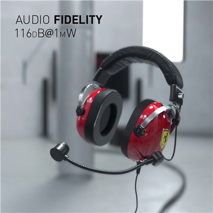 Thrustmaster | Ausinės Žaidimams | DTS T Racing Scuderia Ferrari Edition | su laidu | Over-Ear | Raudona/Juodas