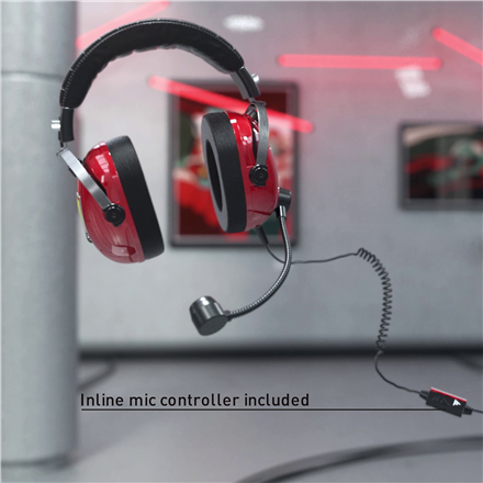 Thrustmaster | Ausinės Žaidimams | DTS T Racing Scuderia Ferrari Edition | su laidu | Over-Ear | Raudona/Juodas