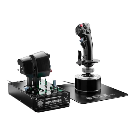 Thrustmaster HOTAS WARTHOG Vairalazdė ir akceleratoriaus valdiklis, Juodas