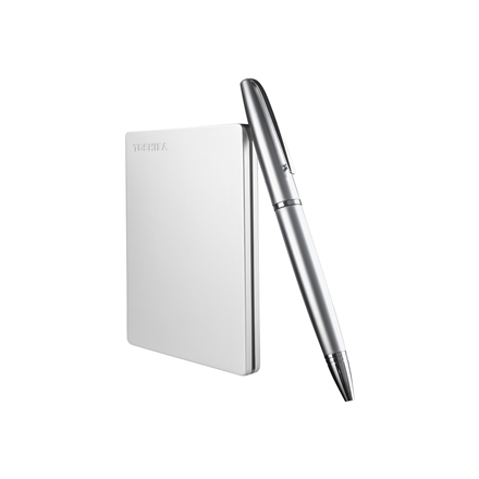 Kietasis diskas TOSHIBA Canvio Slim 1TB USB 3.2 Sidabrinis