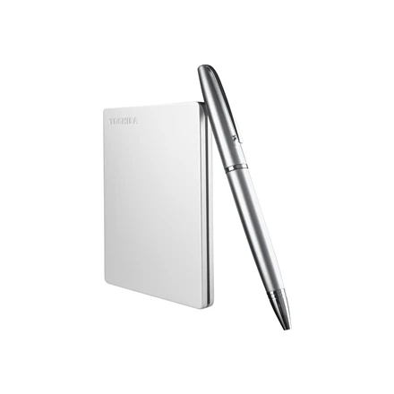 Kietasis diskas TOSHIBA Canvio Slim 2TB USB 3.2 Sidabrinis