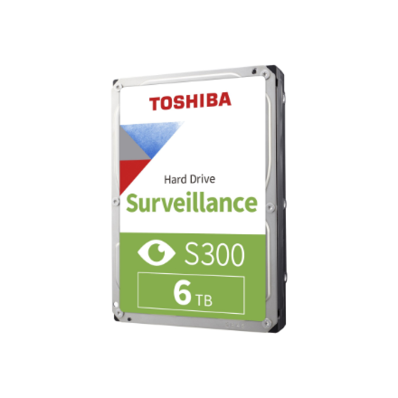TOSHIBA S300 vaizdo stebėjimo HDD 6TB 3,5 colio 5400rpm 256MB 24/7 SMR Warr 3m. BULK