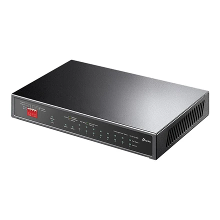 Šakotuvas TP-LINK | 10 prievadų Gigabit Easy Smart Switch su 8 prievadų PoE+ | TL-SG1210MP | Nevaldomas | Darbalaukis | Maitinimo tipas Išorinis | 60 mėn.