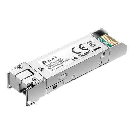 TP-LINK | 1000Base-BX WDM dvikryptis SFP modulis | TL-SM321A-2 | 9/125 μm SMF (vienmodis šviesolaidis) | 9/125 μm SMF (vienmodis šviesolaidis)