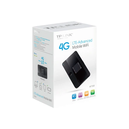 Modemas TP-LINK mobilusis 4G LTE WLAN Maršrutizatorius su integr.4G modemu, SIM kortelės lizdas, 1,4 colio TFT Ekranas, 2550 mAH Akku, Micro SD kortelės lizdas