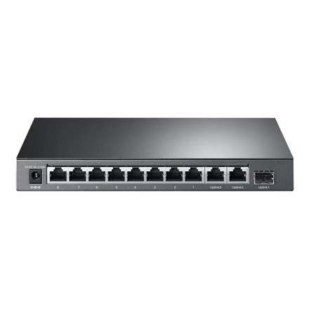 Šakotuvas TP-LINK | 8 prievadų 10/100 Mbps + 3 prievadų Gigabit stalinio kompiuterio jungiklis su 8 prievadų PoE+ | LS1008 | Nevaldomas | Darbalaukis | Maitinimo tipas Išorinis