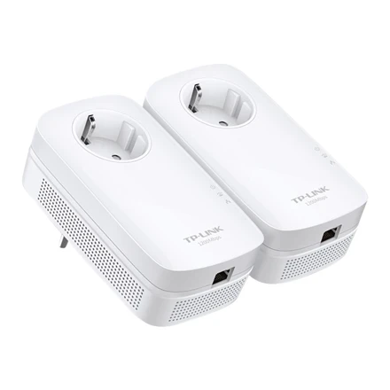 Maršrutizatorius TP-LINK | AV1300 Gigabit Passthrough Powerline Starter Kit | TL-PA8010P KIT | 1300 Mbit/s | Ethernet LAN (RJ-45) jungtys 1 | No Wi-Fi | Extra socket