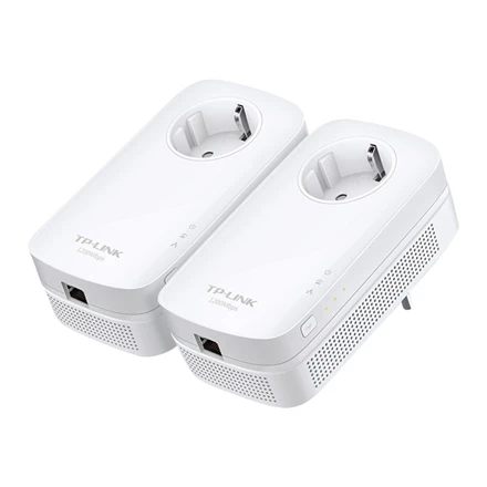 Maršrutizatorius TP-LINK | AV1300 Gigabit Passthrough Powerline Starter Kit | TL-PA8010P KIT | 1300 Mbit/s | Ethernet LAN (RJ-45) jungtys 1 | No Wi-Fi | Extra socket