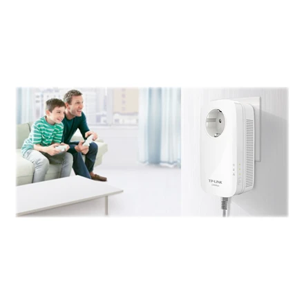 Maršrutizatorius TP-LINK | AV1300 Gigabit Passthrough Powerline Starter Kit | TL-PA8010P KIT | 1300 Mbit/s | Ethernet LAN (RJ-45) jungtys 1 | No Wi-Fi | Extra socket