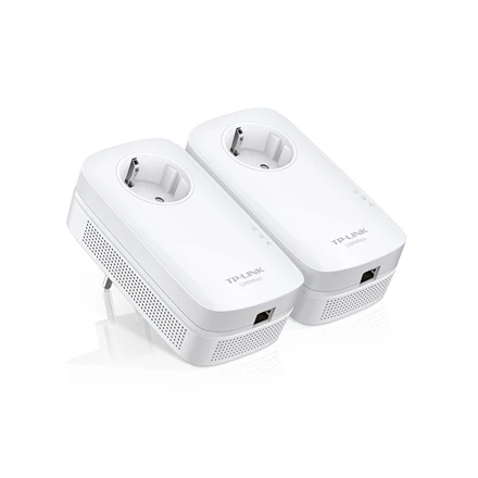 Maršrutizatorius TP-LINK | AV1300 Gigabit Passthrough Powerline Starter Kit | TL-PA8010P KIT | 1300 Mbit/s | Ethernet LAN (RJ-45) jungtys 1 | No Wi-Fi | Extra socket