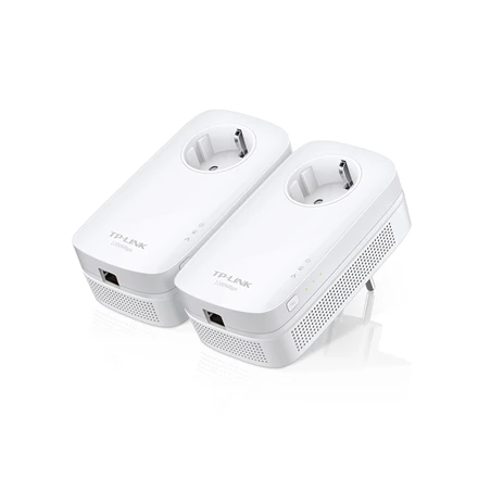 Maršrutizatorius TP-LINK | AV1300 Gigabit Passthrough Powerline Starter Kit | TL-PA8010P KIT | 1300 Mbit/s | Ethernet LAN (RJ-45) jungtys 1 | No Wi-Fi | Extra socket