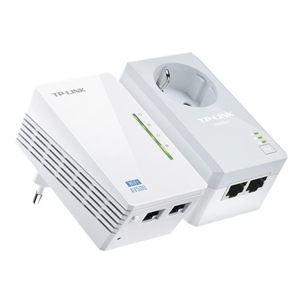 Maršrutizatorius TP-LINK | AV600 Powerline Wi-Fi rinkinys | TL-WPA4226 RINKINYS | 10/100 Mbit/s | Ethernet LAN (RJ-45) jungtys 4 | 802.11n | Wi-Fi duomenų perdavimo sparta (maks.) 300 Mbit/s | Duomenų perdavimo sparta (maks.) 600 Mbit/s | Papildomas lizdas