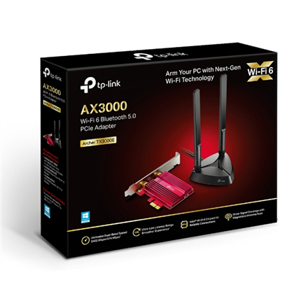 TP-LINK Archer TX3000E WLAN / Bluetooth 2402 Mbit/ai Vidinis